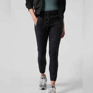 Athleta cabo linen jogger black 0